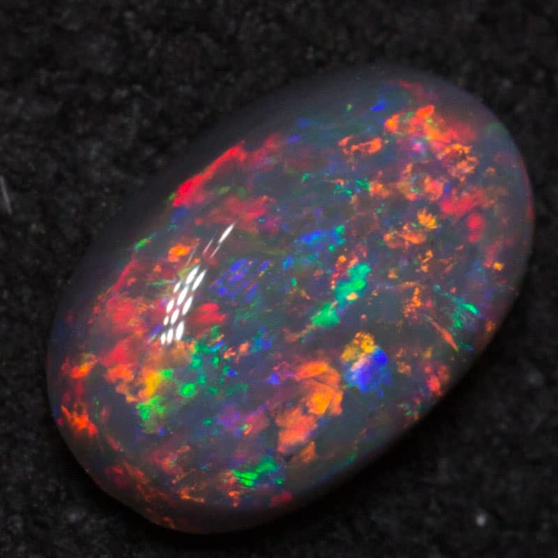 0.27 ct black opal 5.7x3.7x1.9mm