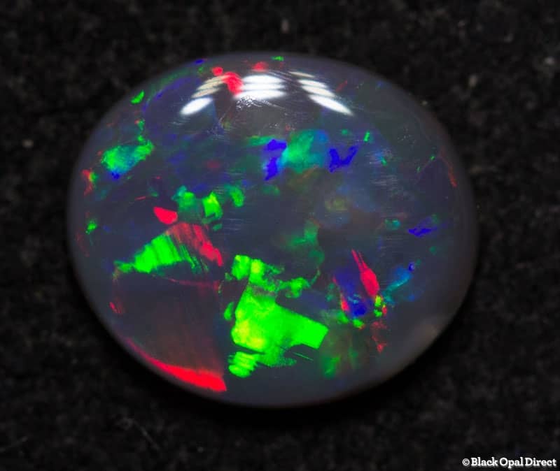 0.29 ct black opal 6x5x1.5mm