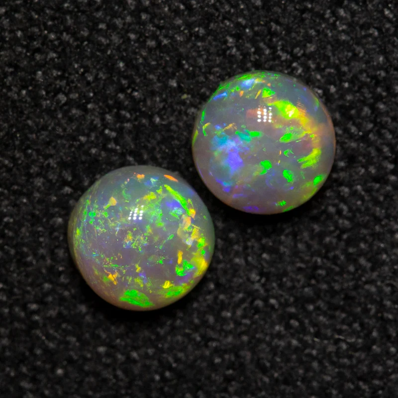 0.56 ct crystal opal pair 4.1x4.1x2.5mm - Image 2