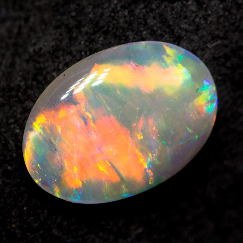 0.58 ct dark crystal opal 8.1x5.7x2mm