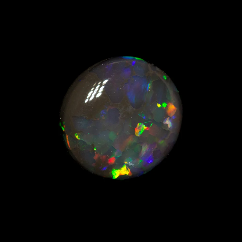 0.75 ct black opal 7.2x6.8x2.6mm - Image 4