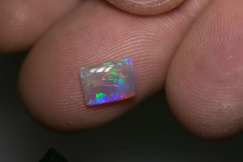 0.80 ct pillow cut crystal opal 8x6x2mm - Image 2