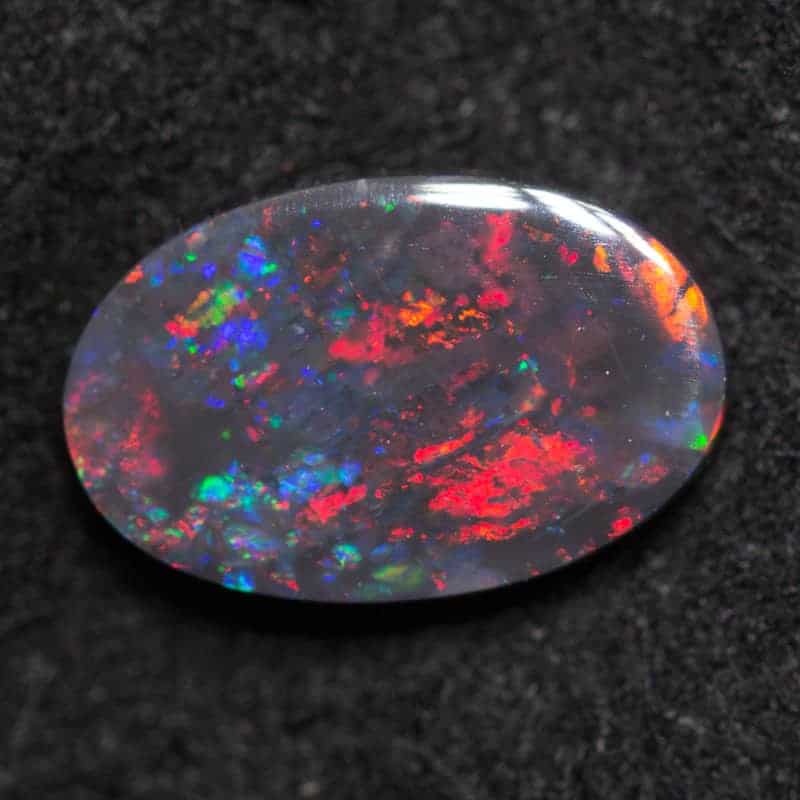0.85 ct black opal 9.2x6x2.1mm