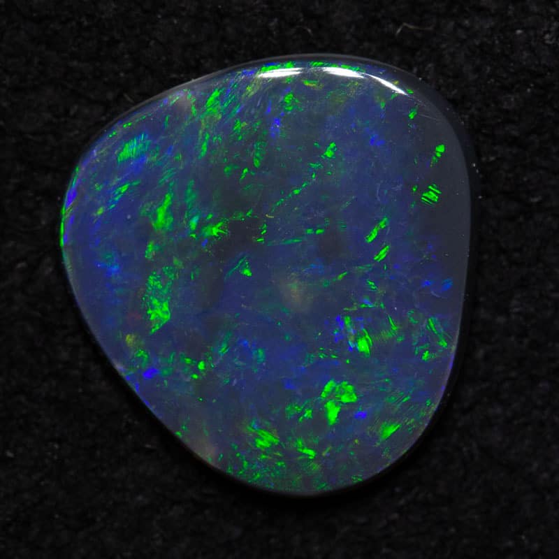 0.85 ct black opal 9.5x9.1x1.5mm