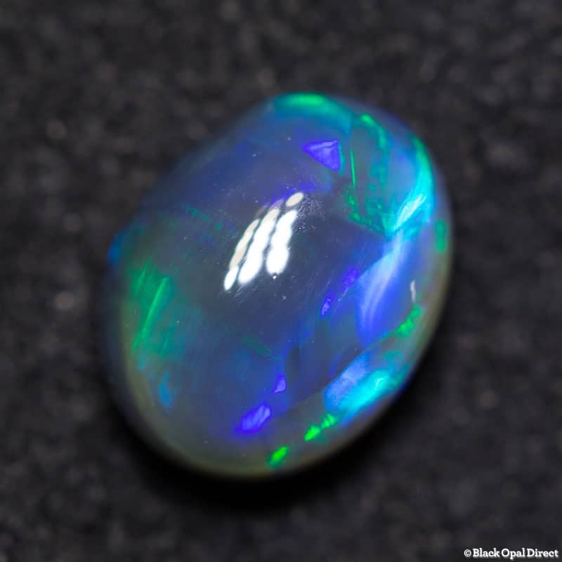 0.94 ct black crystal opal 7x5x4mm