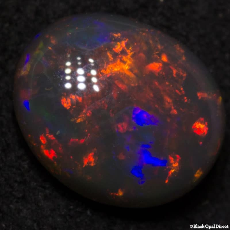 1.05 ct black opal 8x6x3mm