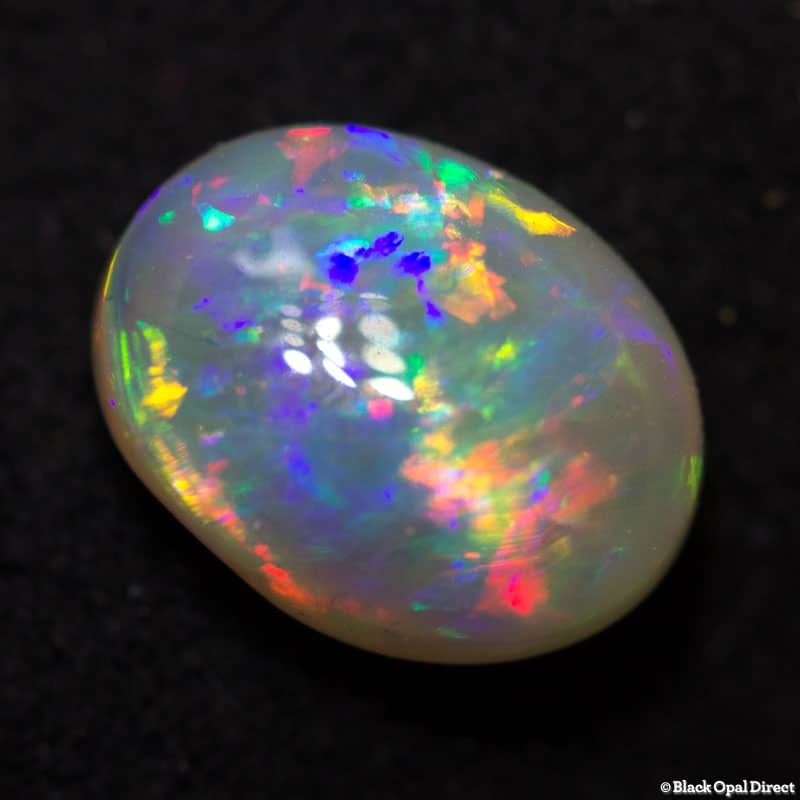 1.14 ct gem crystal opal 8x6.5mm plus ring for L. Brody
