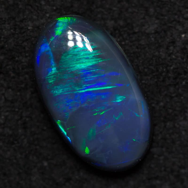 1.17 ct black opal 10.2x5.8x3mm