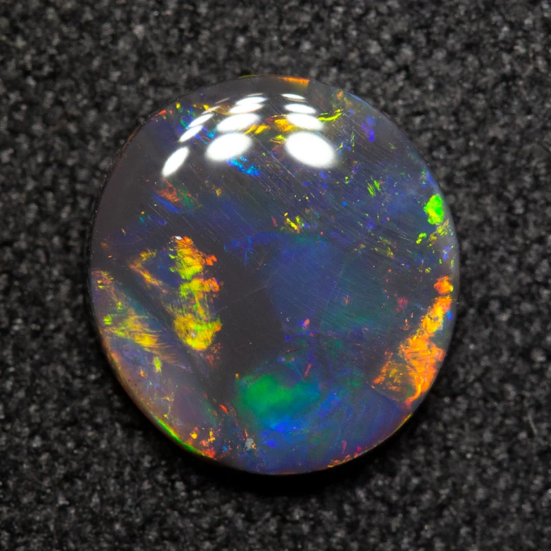 1.18 ct black opal 8.3x7.7x2.5mm - Image 3