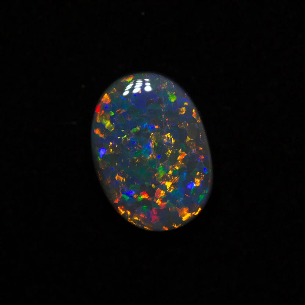 1.22 ct black opal 8.9x6.6x3.1mm - Image 2