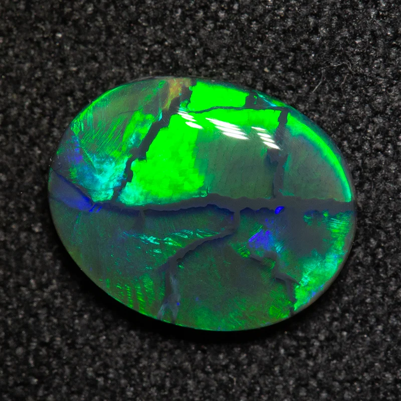 1.25 ct black opal 9.6x7.6x2.6mm - Image 3