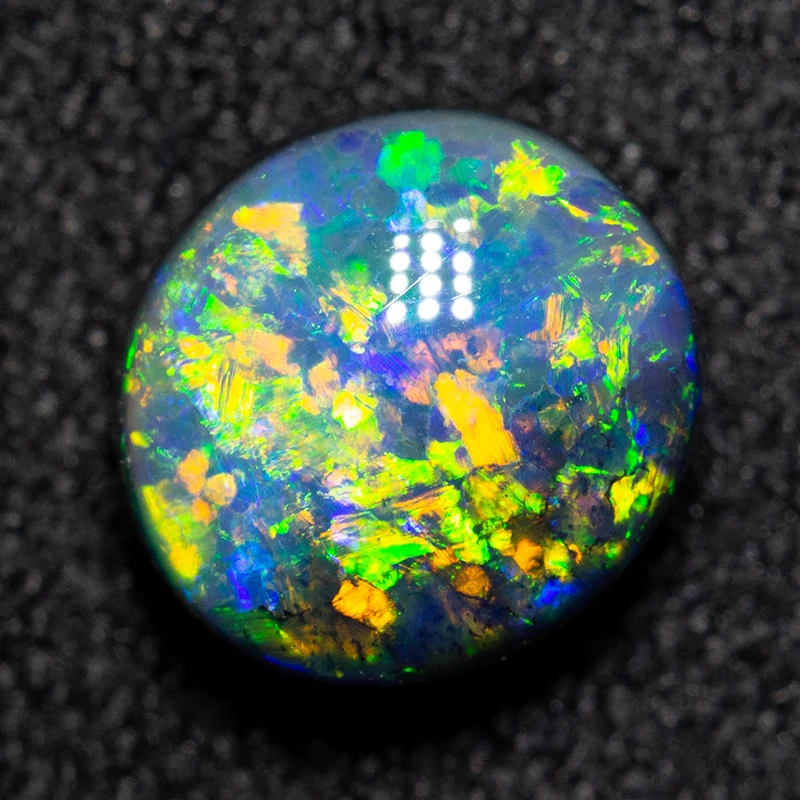 1.33 ct black opal 7.3x6.8x4.3mm