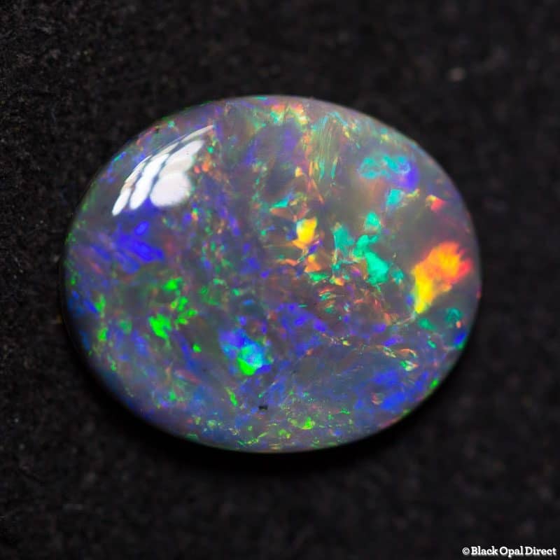 1.35 ct semi black opal 10x8.5x2.5mm