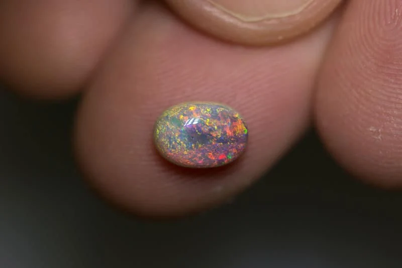 1.38 ct dark crystal opal 8.5x6x4mm - Image 2