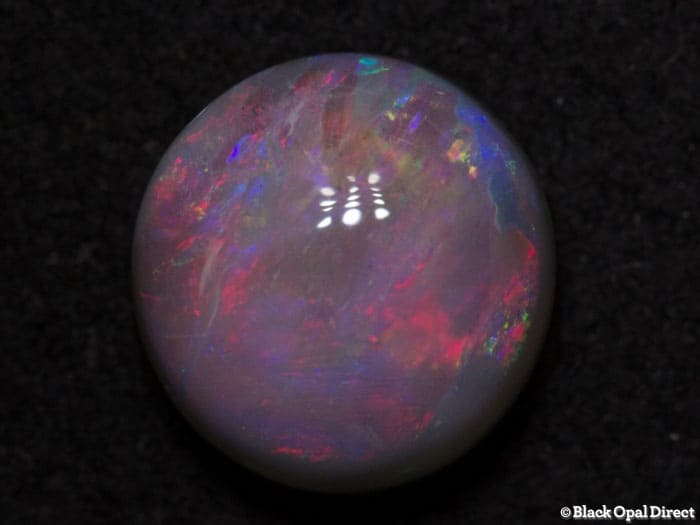 1.54 ct light opal 8mm round x 4mm
