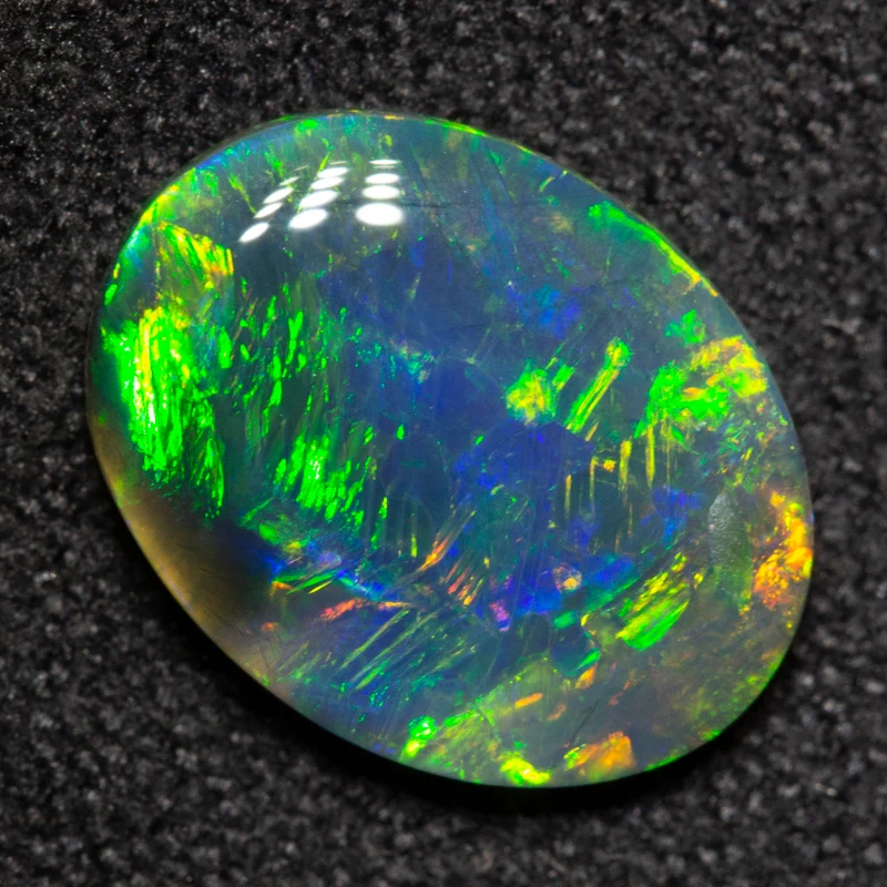 1.58 ct black opal 10.9x8.3x2.5mm