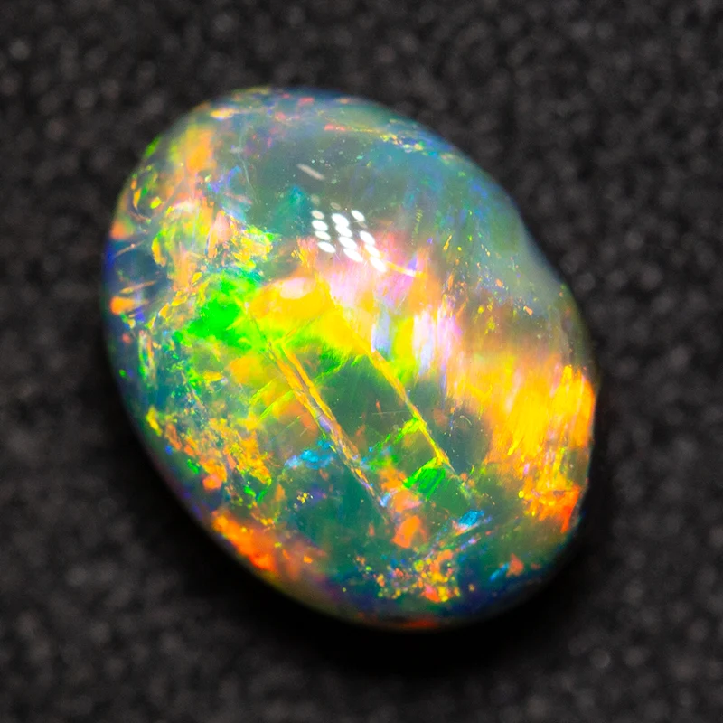 1.62 ct gem black opal 8.4x6.5x4.9mm - Image 4