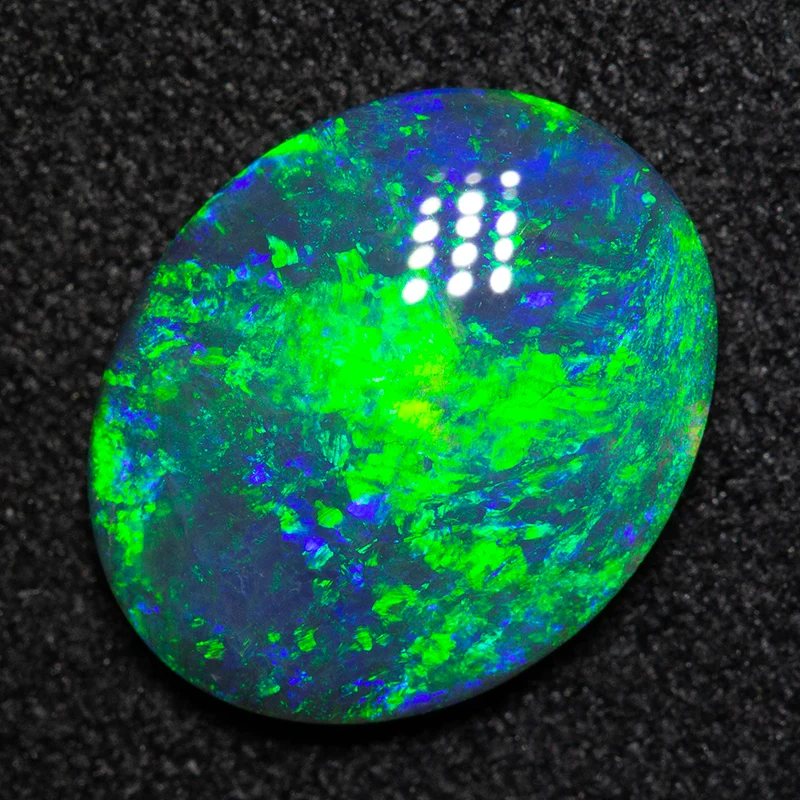 1.87 ct black opal 11.6x9.4x2.6mm