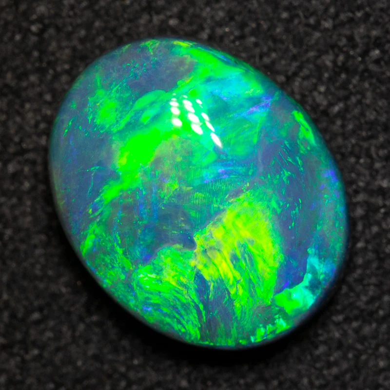 1.88 ct black opal 9.8x7.8x3.7mm