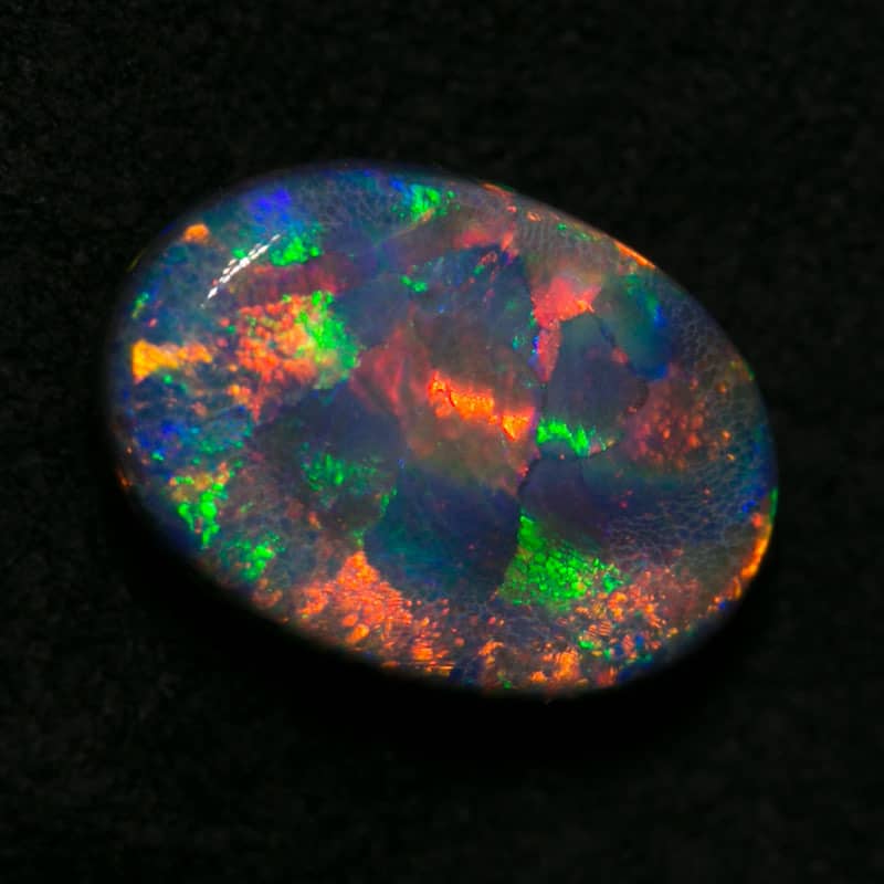 INSTALMENTS 1.90 ct gem black opal 9.5x7x4mm
