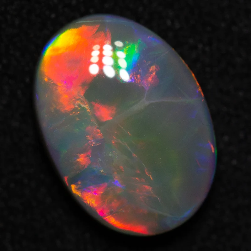 1.91 ct dark opal gem 10x8x3mm - Image 2