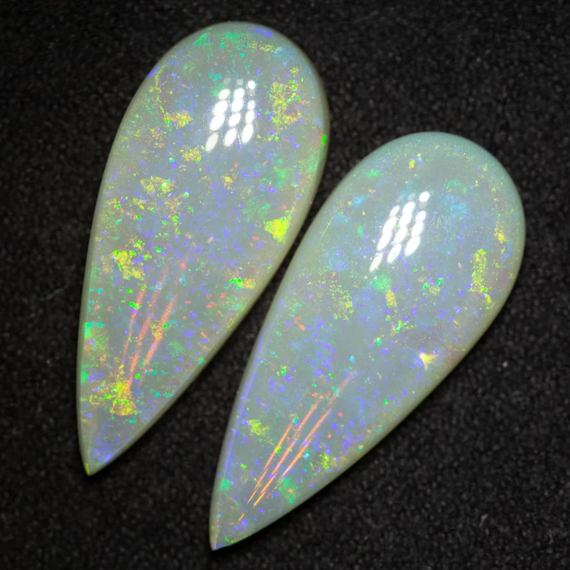 13.24 ct white opal pair 22.5x9.6x5mm - Image 2