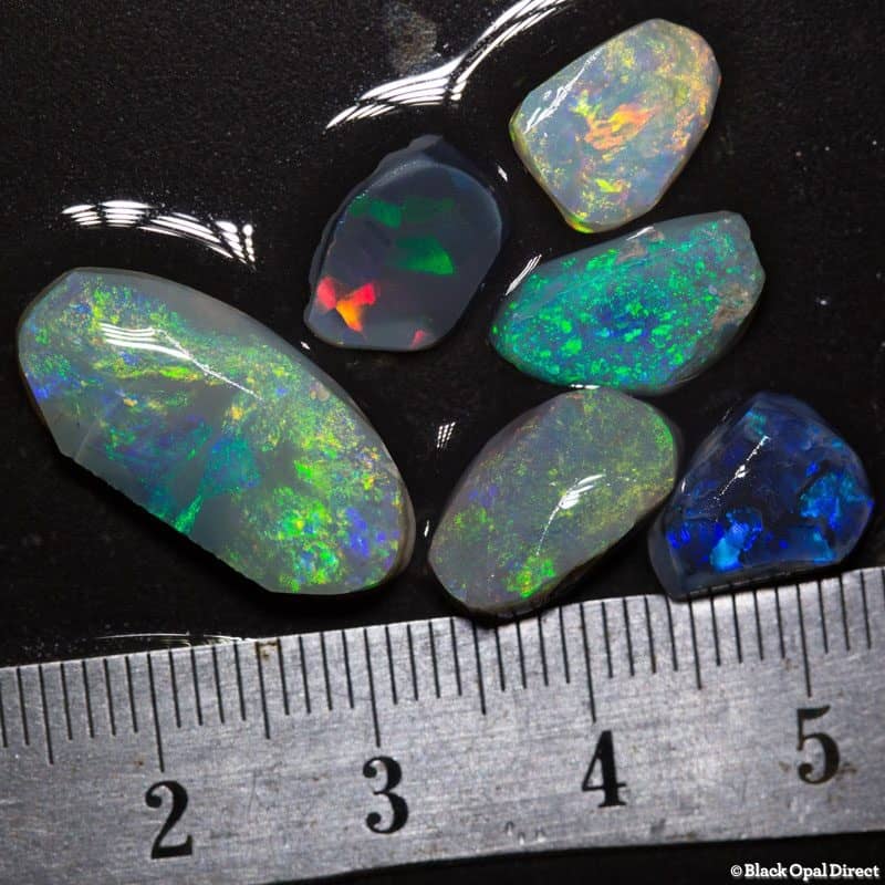 17 ct opal rubs 6 pieces