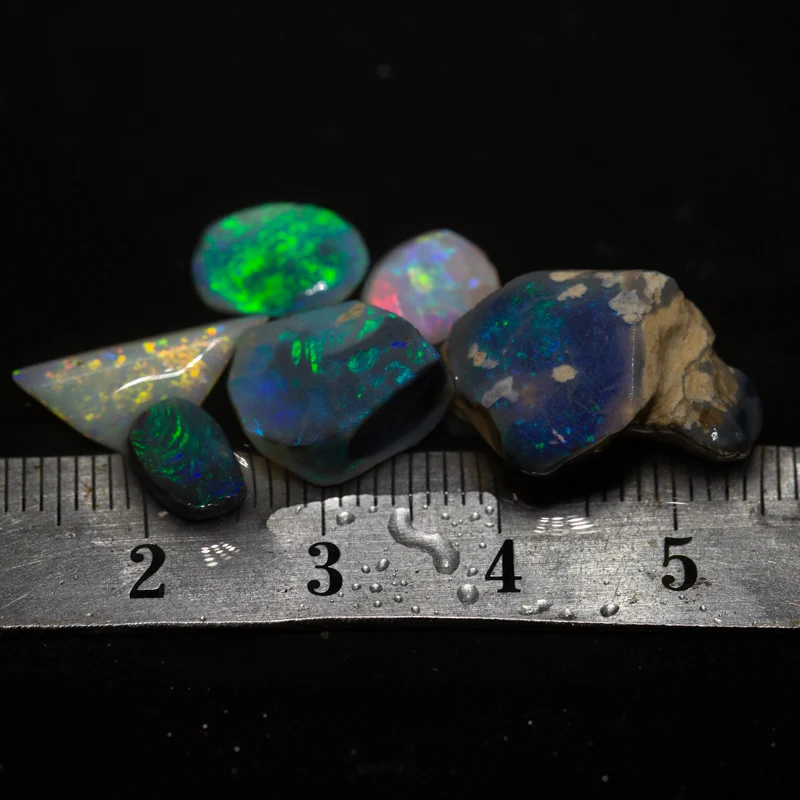 17ct rough opal parcel 6pc