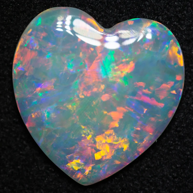 2.10 ct white opal 12.4x12.2x2.2mm