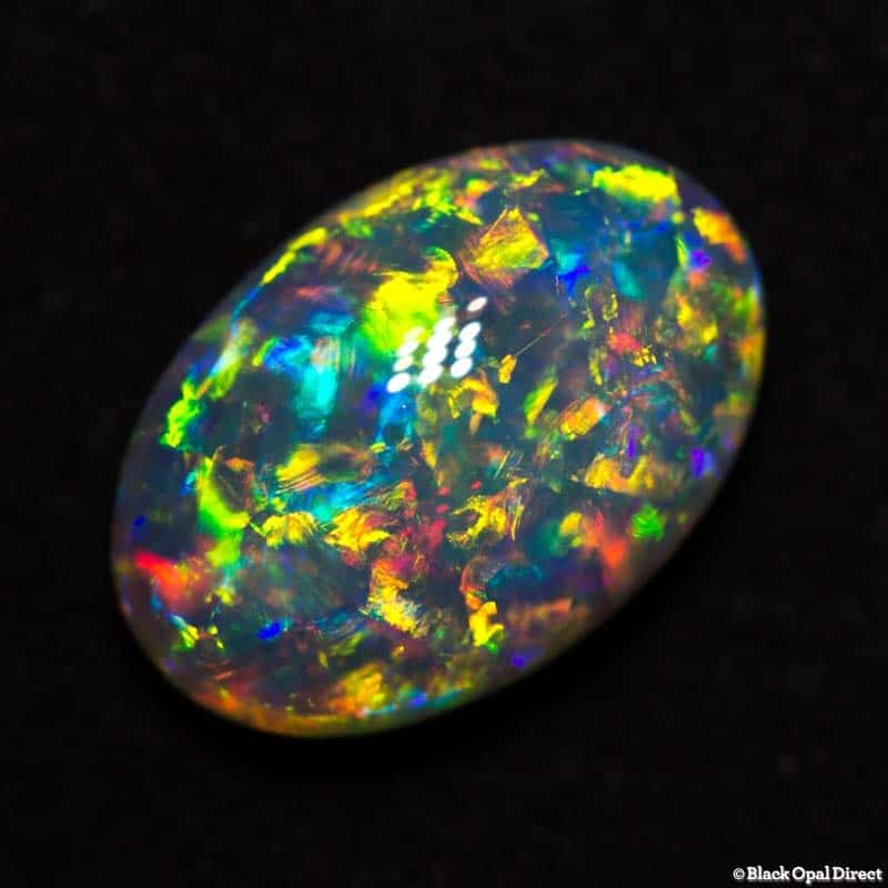 2.46 ct gem crystal opal double sided 11x8x4.8mm