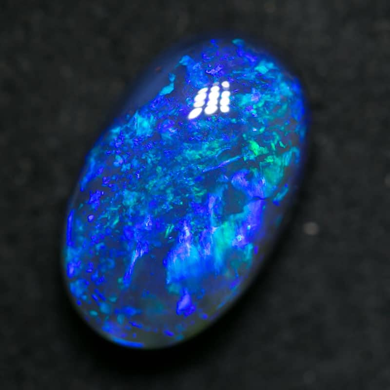 2.54 ct black opal 10x6.5x6mm