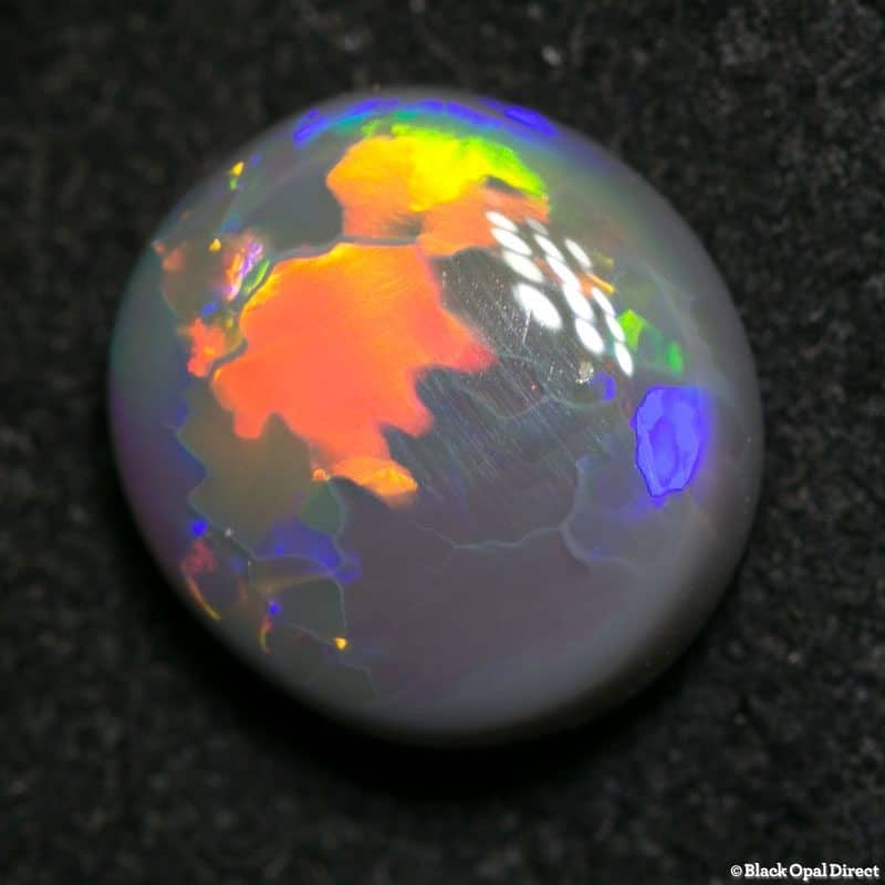 2.63 ct gem dark opal 10x9x5mm