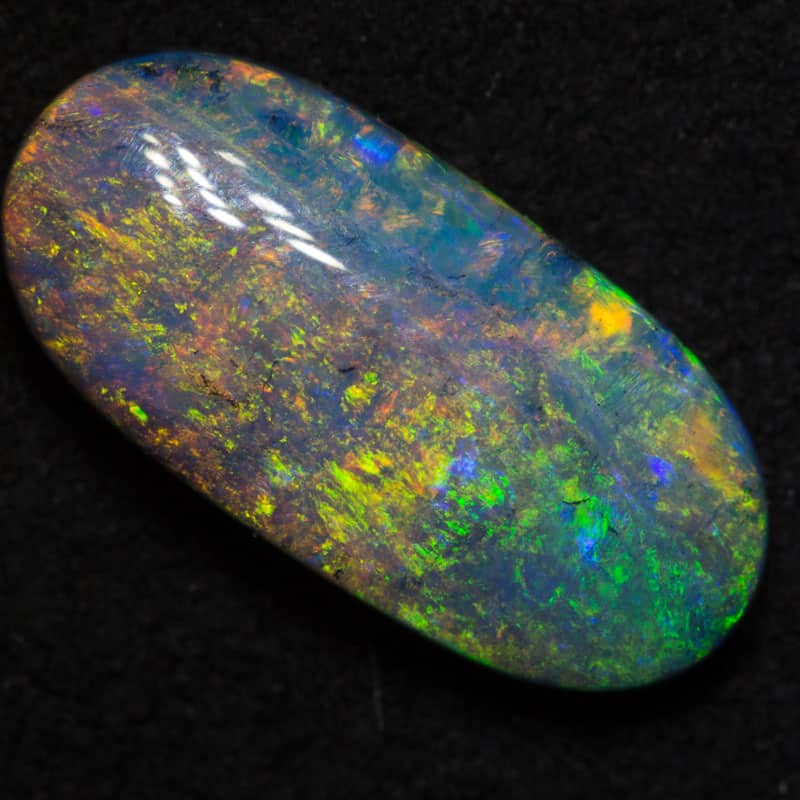2.68 ct dark opal 14.8x7x3.7mm