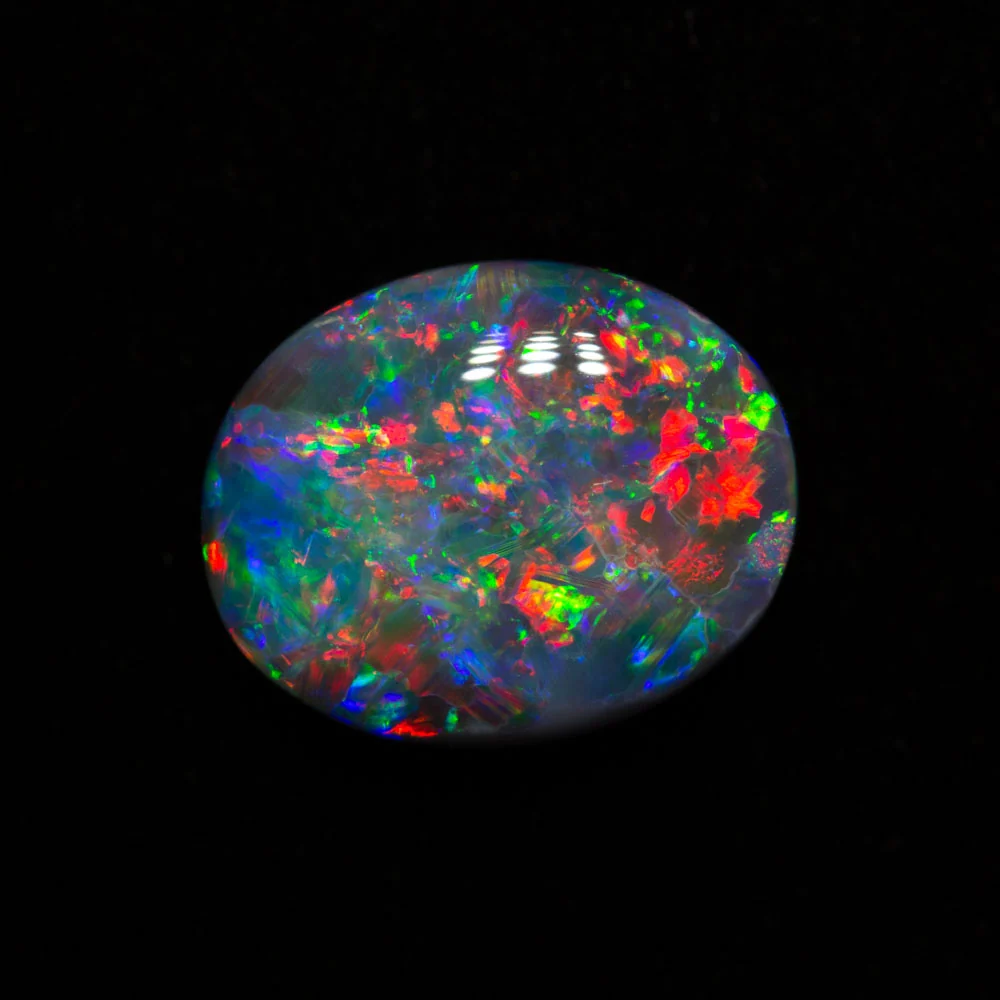 2.79 ct gem black opal 11x8.9x4.3mm - Image 2