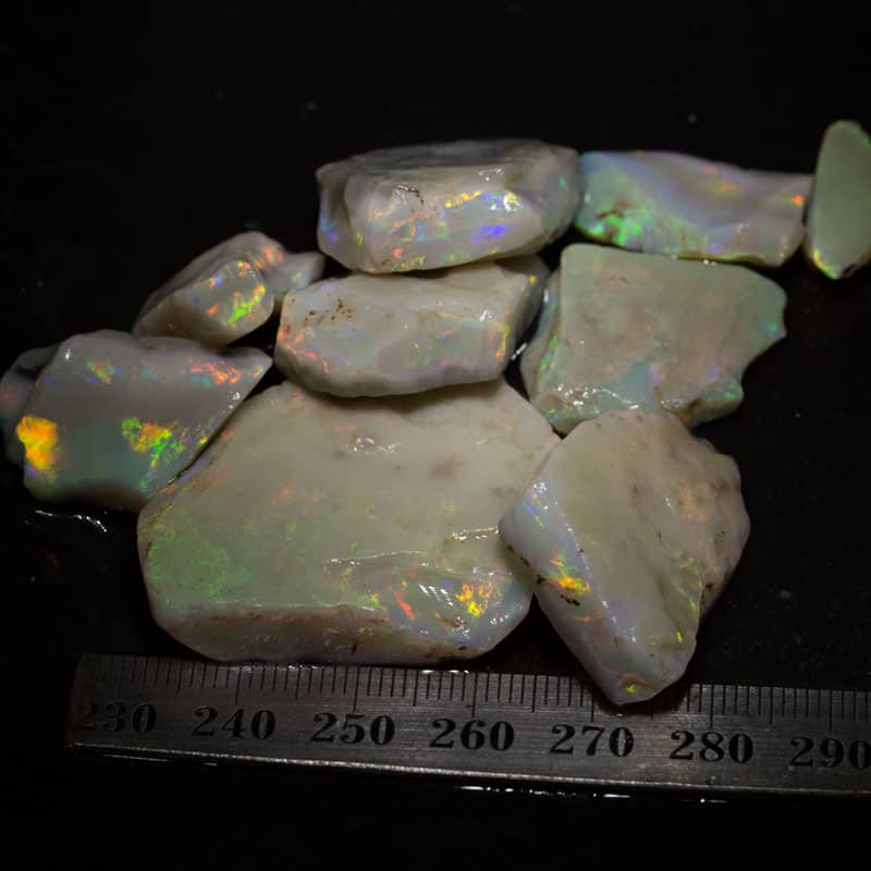 200 ct rough opal parcel 9 pieces