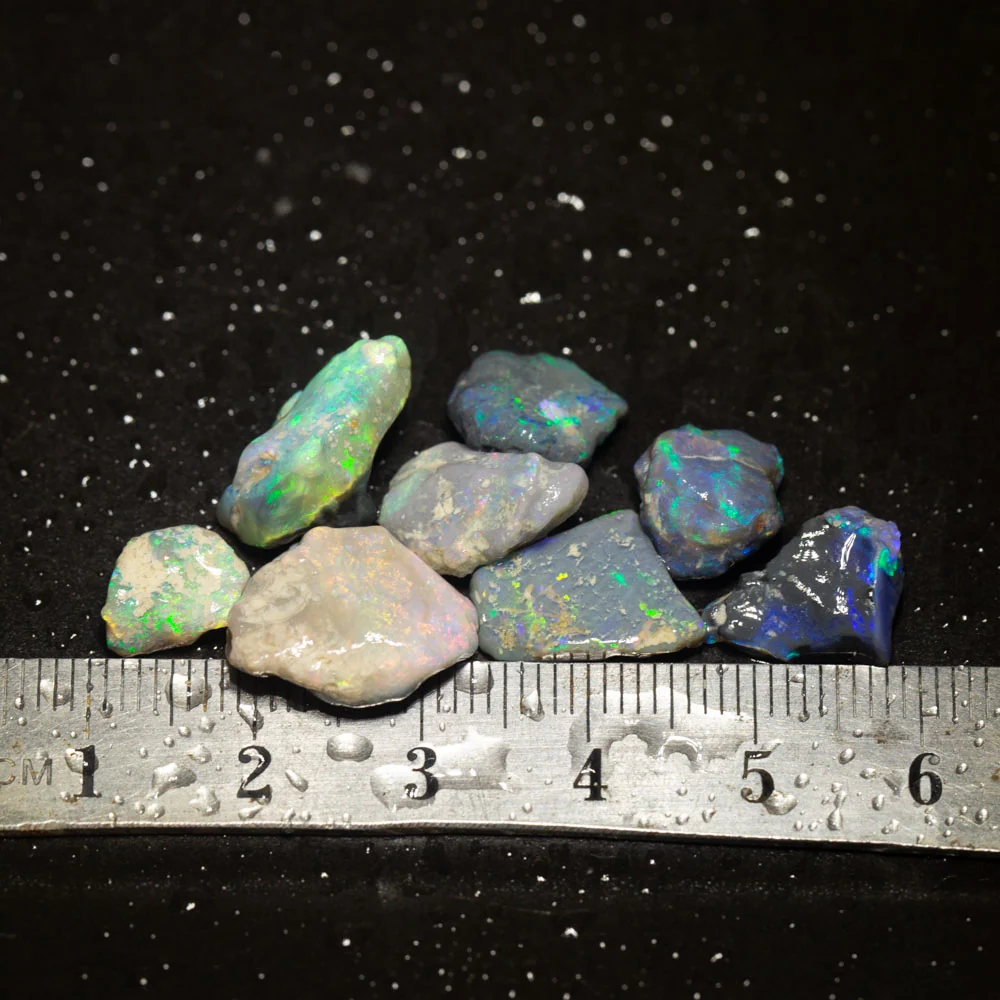 25 ct rough opal parcel 8pc