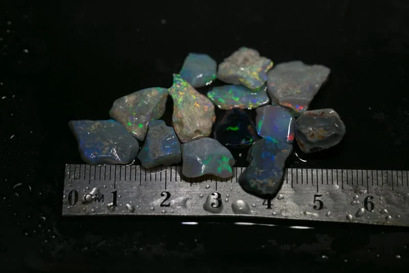 29 ct rough opal parcel 13 pieces