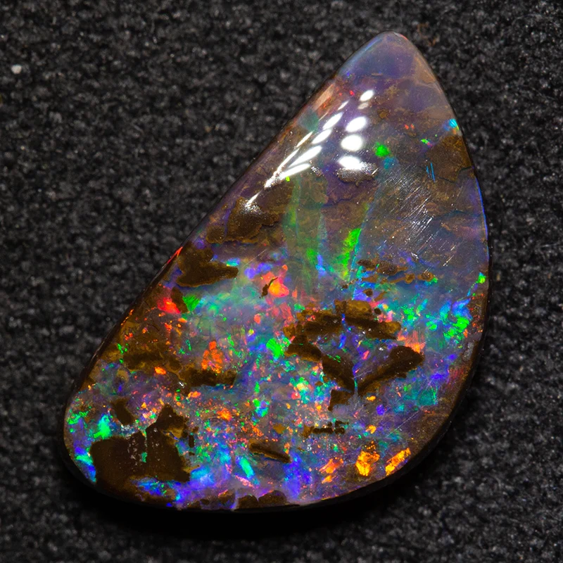 3.11 ct boulder opal 12.6x7.4x3.2mm - Image 2