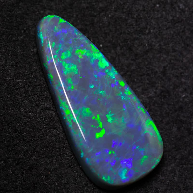 3.17 ct black opal 18x8.3x3mm