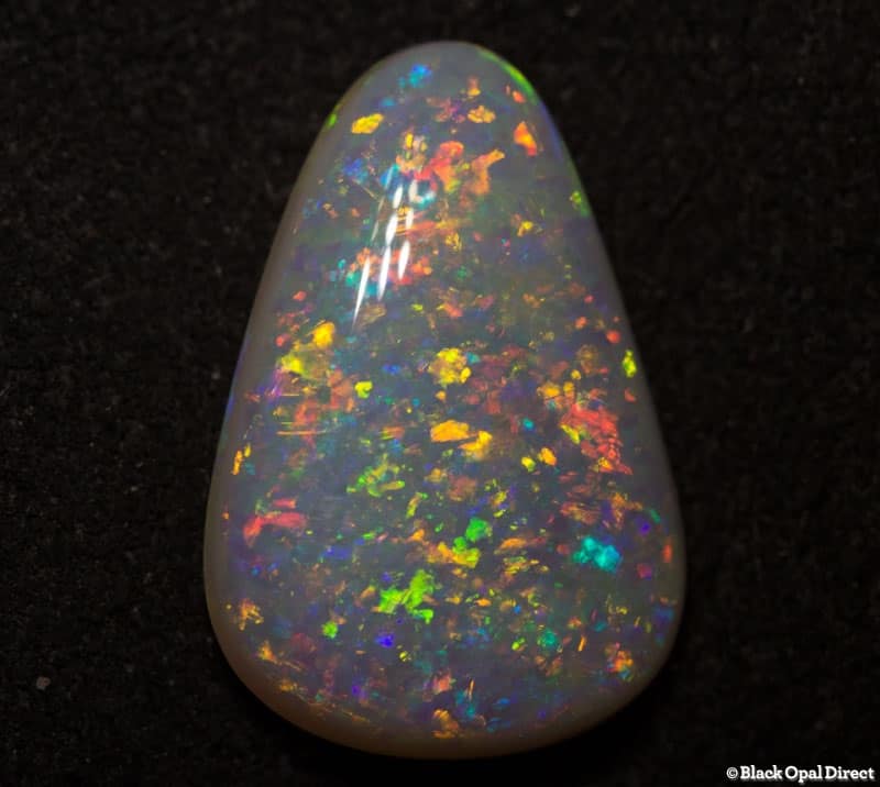 3.71 ct drop shape crystal opal double sided 15x10x4mm
