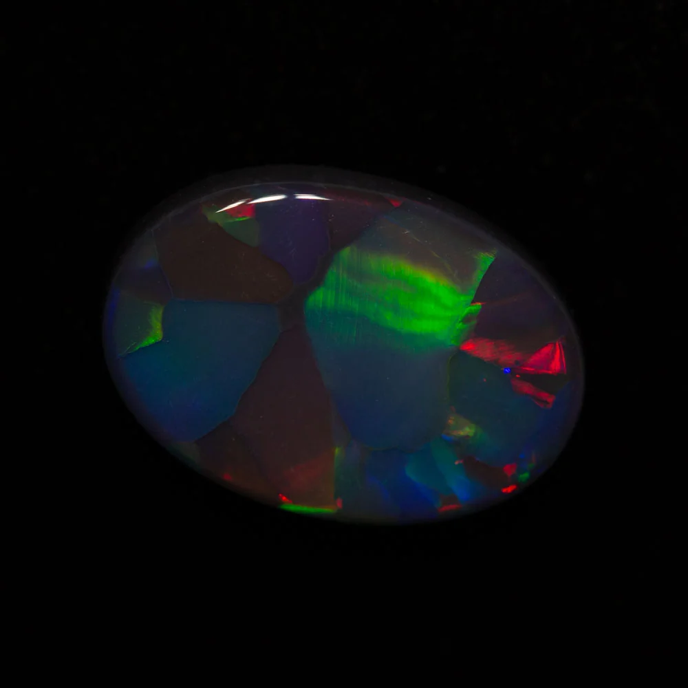 3.72 ct gem black opal 13.8x9.7x3.9mm - Image 3