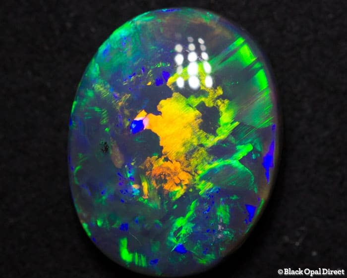 3.81 ct black opal gem 13x10x4mm