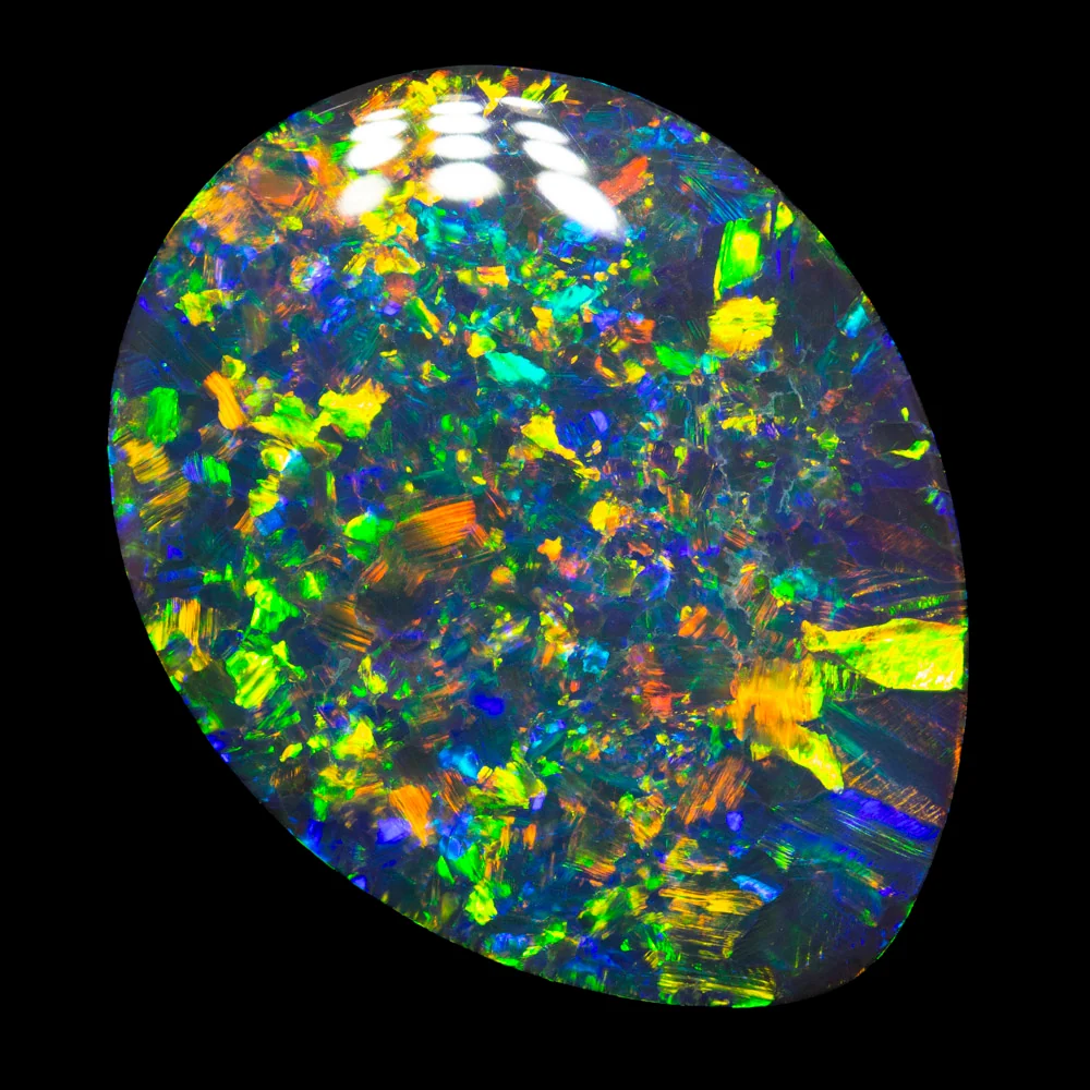 34.60 ct gem black opal 29x21.5x8.3mm - Image 3