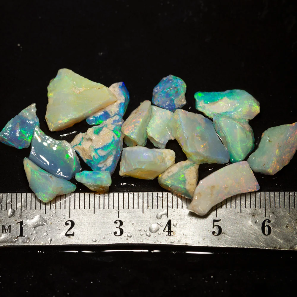 34 ct rough opal parcel 17pc