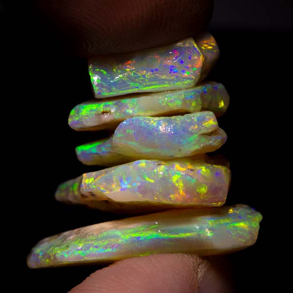 34 ct rough opal parcel 5pc