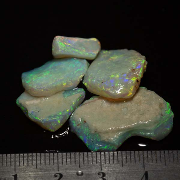 34 ct rough opal parcel 5pc - Image 2
