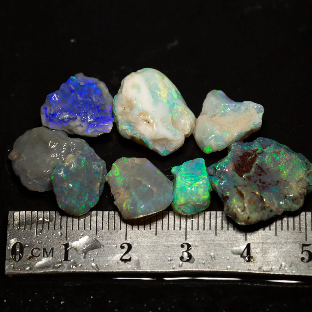 34 ct rough opal parcel 8pc