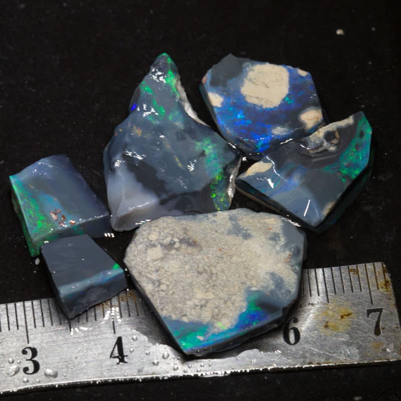 35 ct rough opal parcel 6pc