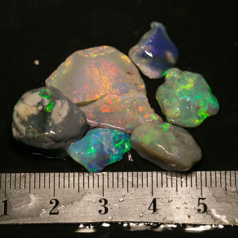 35 ct rough opal parcel 7 pieces