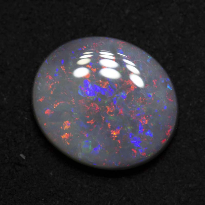 4.08 ct dark opal 12.8x11.1x3.9mm
